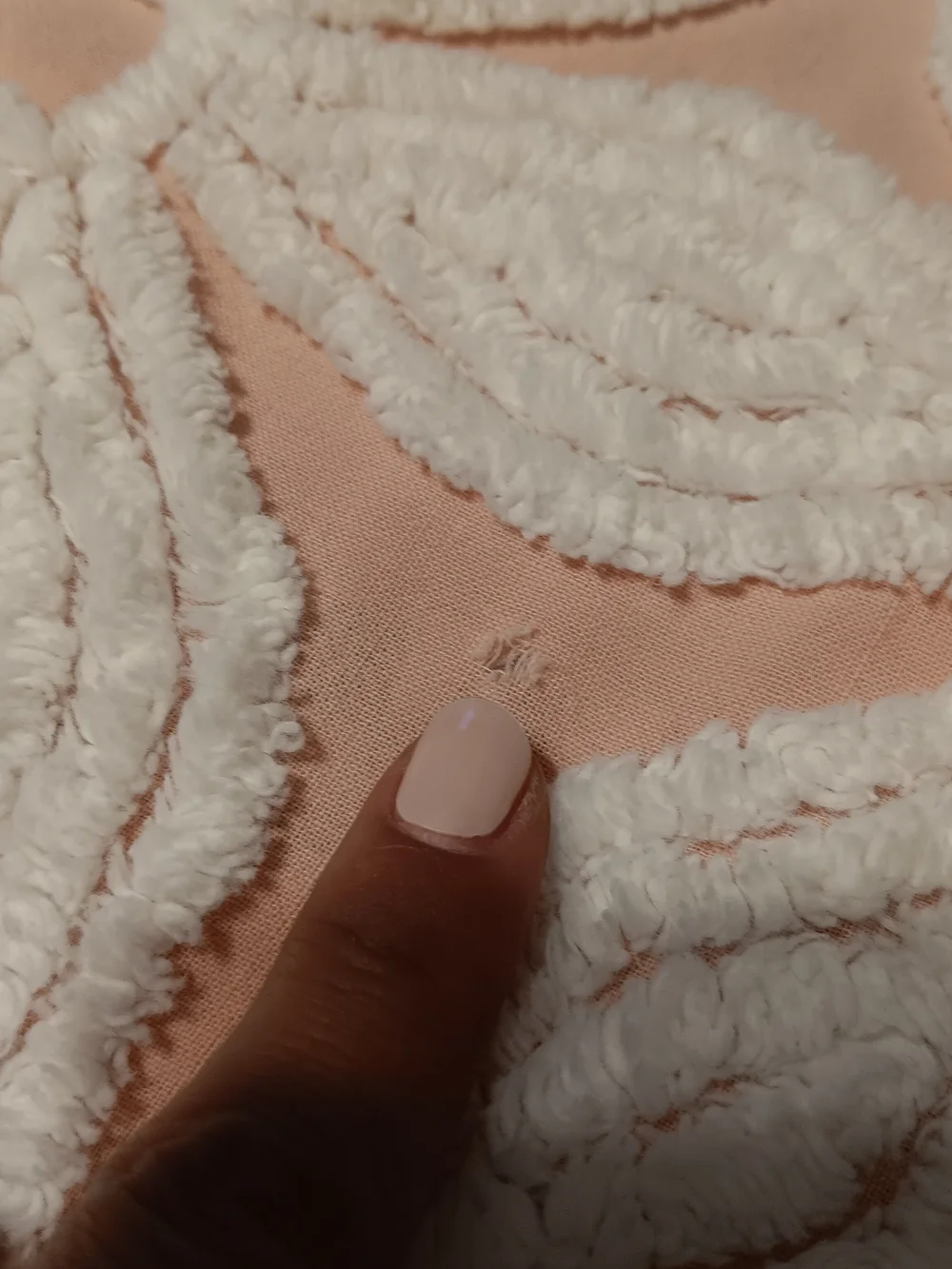 Vtg Hoffman King Size Pink Daisy Chenille Bedspread 104x90 EUC